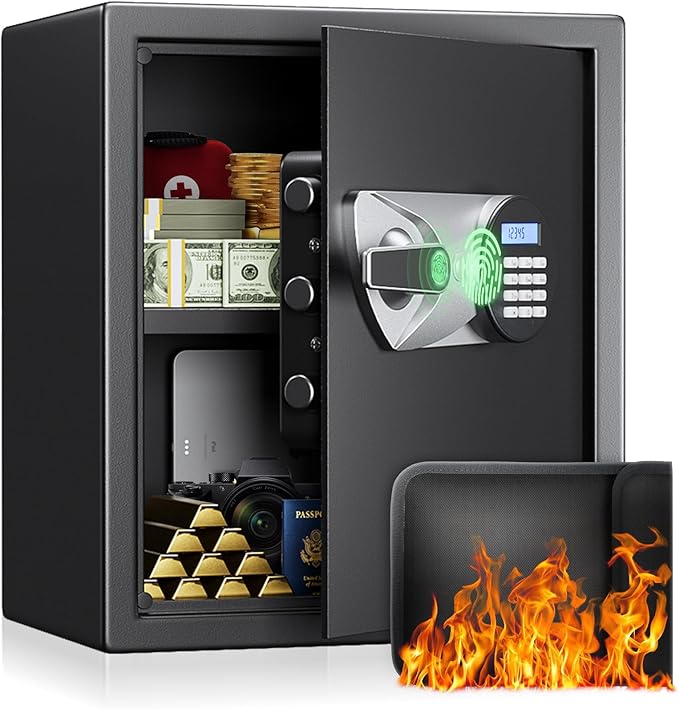 BlackSmith Biometric Safe Box 1.5 Cub Home Security Safe Fingerprint by BlackSmith