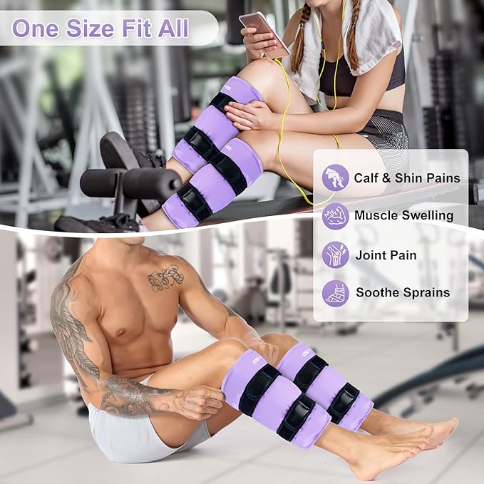 SuzziPad 360° Cold Pack for Calf, Arm & Elbow – Ice Wrap - Image 2