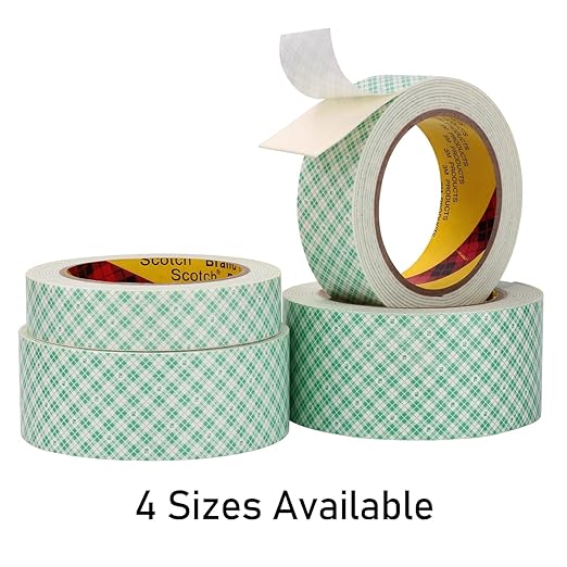 3M Double Sided Foam Tape 0.5" x 10Ft, Double Coated Urethane Foam Tape - Image 2