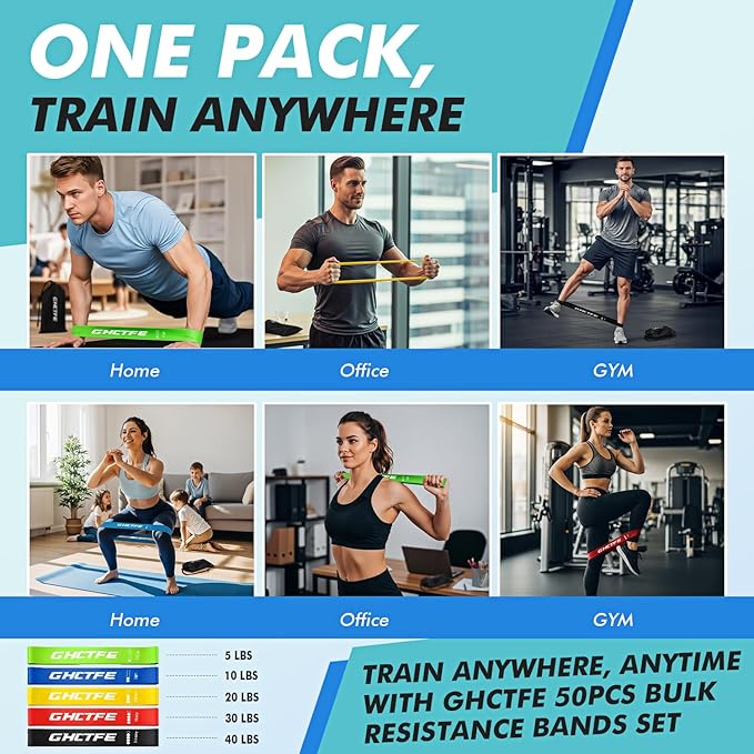 50PCS Resistance Bands Bulk Pack - Image 3