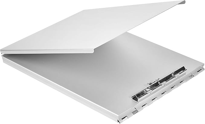Amazon Basics Aluminum Form Holder Storage Clipboard, 12.5" x 9" Silver - Image 5