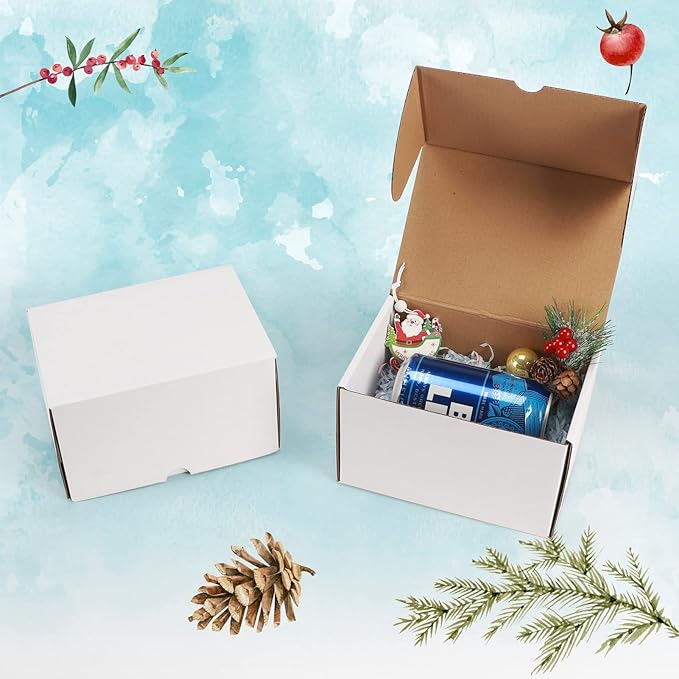 WIFTREY 7x5x4 White Shipping Boxes 25 Pack - Image 6