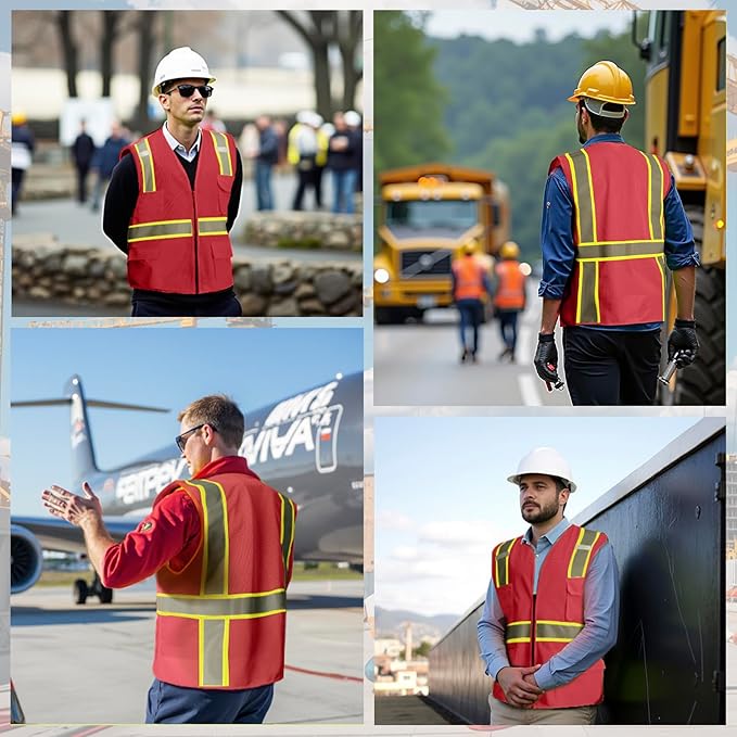 BeautyWill 10/20 Pack Custom Logo Safety Vest, Bulk High Visibility Class 2 - Image 5