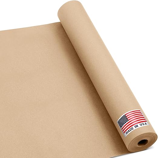 18" x 1200" Natural Kraft Paper Roll – USA Made Non-Toxic, 100% Recyclable by Paclord