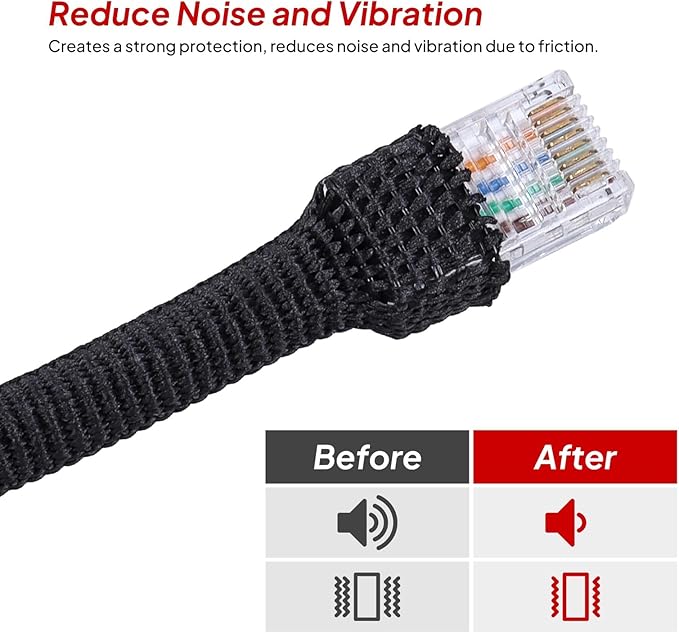 1" - 18 feet Braided Cable Management Sleeve 2 in 1 Heat Shrink Fabric Tube - Image 4