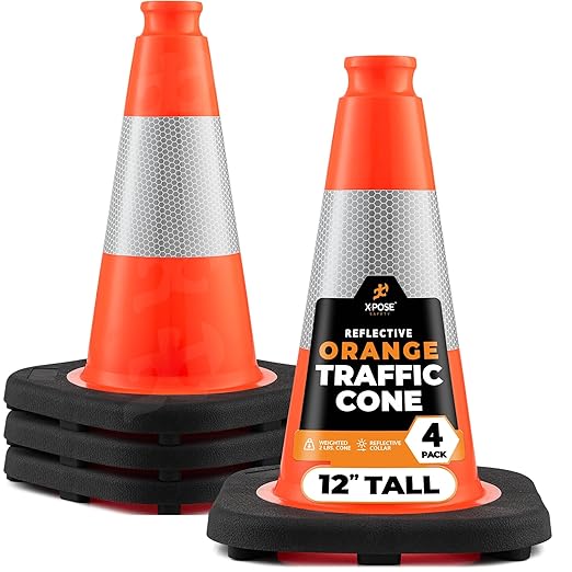 Xpose Safety 12 Inch Orange Traffic Cones by XposeSafety