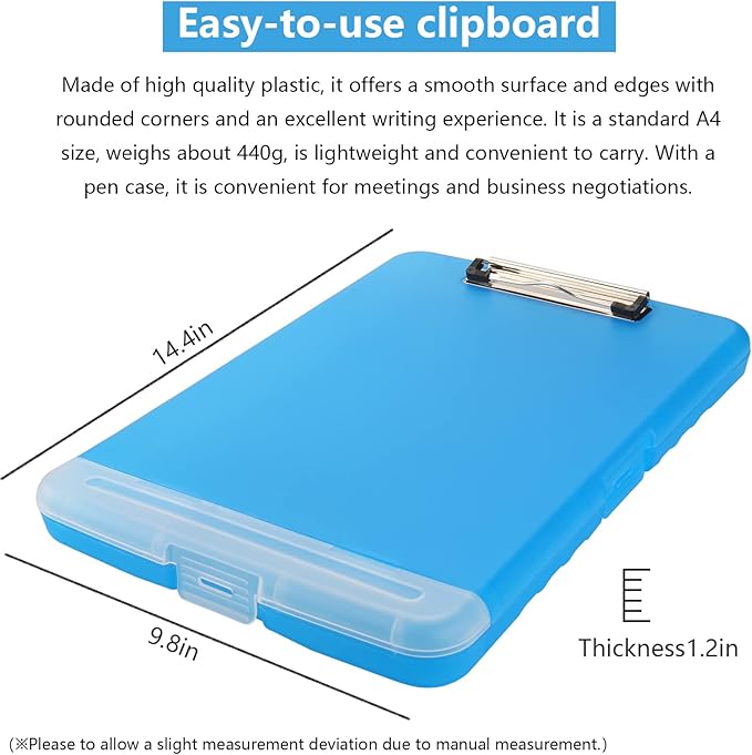 SFLHHDM Clipboards with Pen Holder, Legal Size Nursing Clipboard with Storage - Image 4