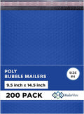 Royal Blue Large Poly Bubble Mailers 9.5x14.5 inch #4 | Self Seal Padded by MAILERVIEW