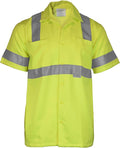 Ironwear 1860 Hi-Visibility Short Sleeve Buttoned Down Safety Work Shirt-Type R by IRONWEAR