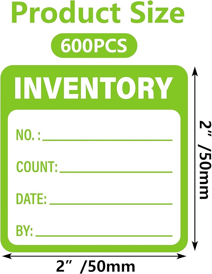 600 Pcs Inventory Stickers Control Labels - Image 6