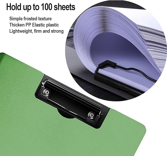 2 Pack Foldable Clipboards, A4 Office Clipboard Folder - Image 4
