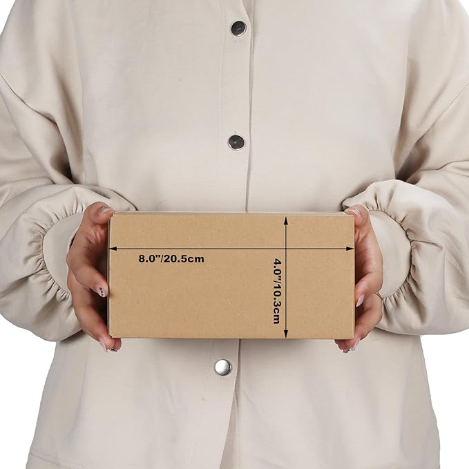 EdenseeLake 50 Pack 8x4x4 inches Small Shipping Boxes Corrugated Cardboard Boxes - Image 4