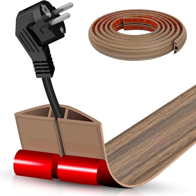 Floor Cable Cover Strips SelfAdhesive Cord Organizers - Image 2