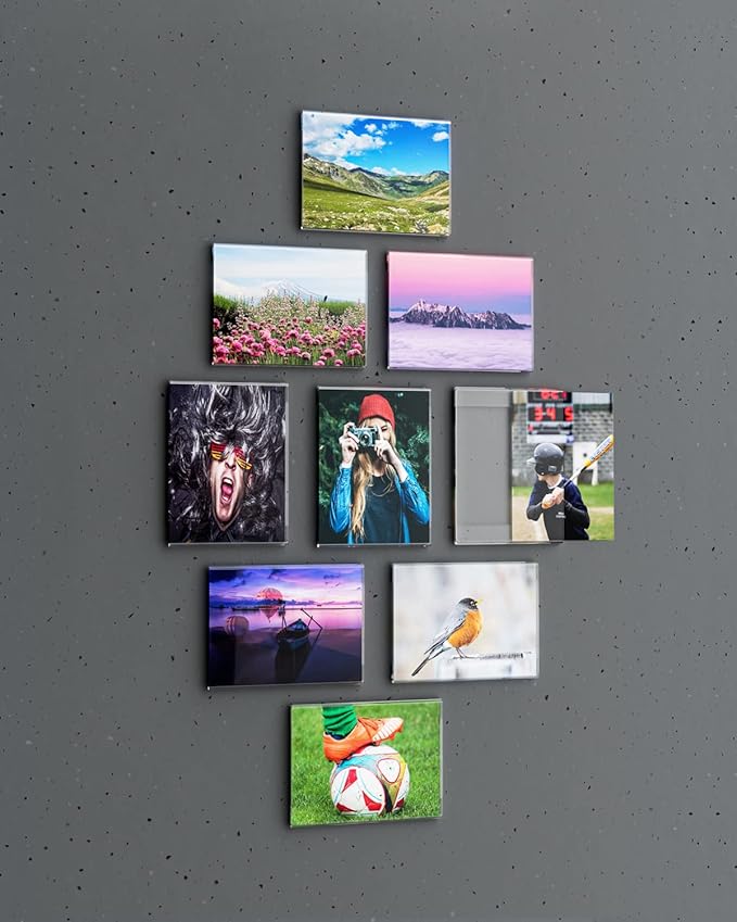 KSacry 6 Pcs Acrylic Sign Holder 8.5 x 11, Vertical Wall Mount Sign Holders - Image 8