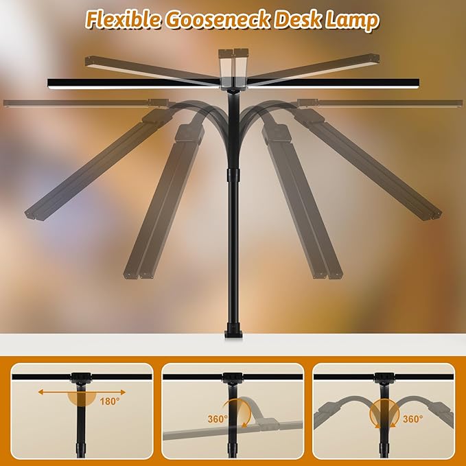 Double Head LED Desk Lamp with Remote Control - Image 6