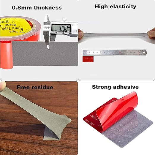 Double Sided Tape Heavy Duty 30pcs 1in x 1in Mounting Tape Pad Sticker Strong - Image 3