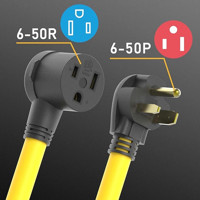 TOOLIOM 6-50P to 6-50R Welder Extension Cord 40FT 8AWG Power Extension Cord - Image 4