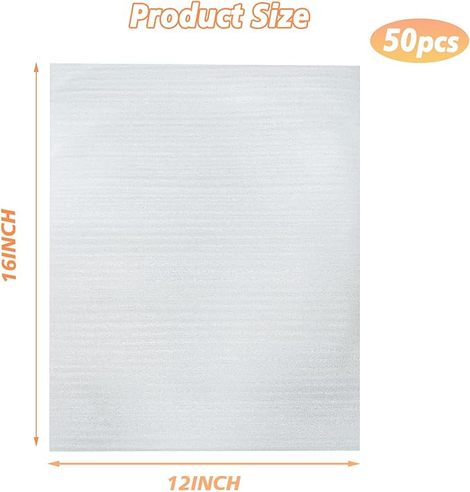 12'' x 16'' Cushion Foam Pouches, Foam Wrap Pouches Protect Fragile Items - Image 2