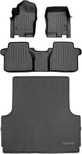 SMARTLINER Floor Mats 2 Rows and Truck Bed Liner Set by SMARTLINER-USA