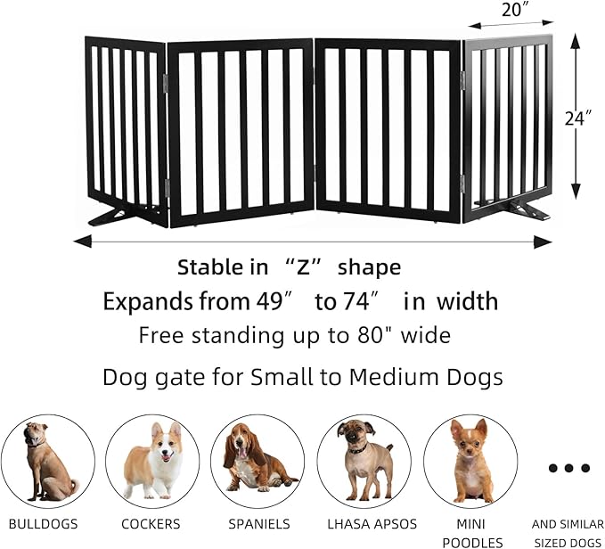ZJSF Freestanding Indoor Dog Gate - Image 7
