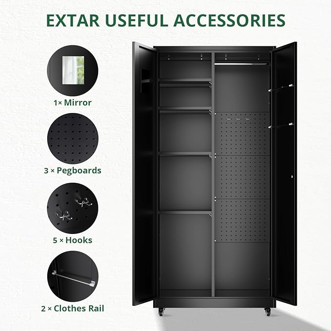Synorla Metal Storage Cabinet - Image 6