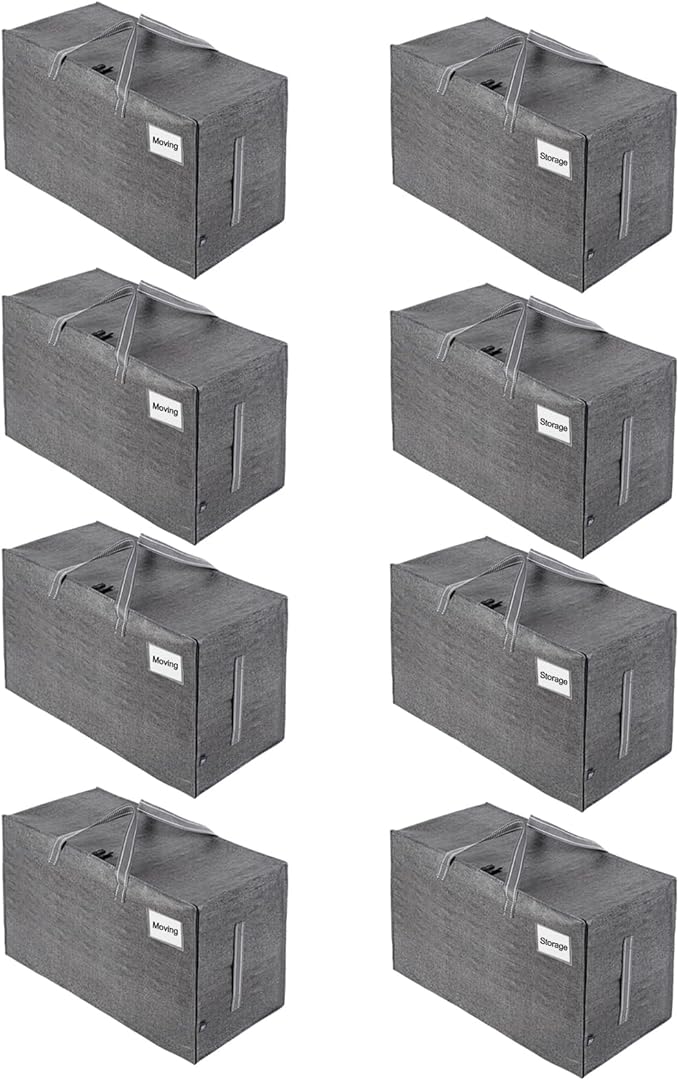 VENO 8 Pack Moving Bags, Moving Supplies, Moving Boxes, College Packing Storage by Veno