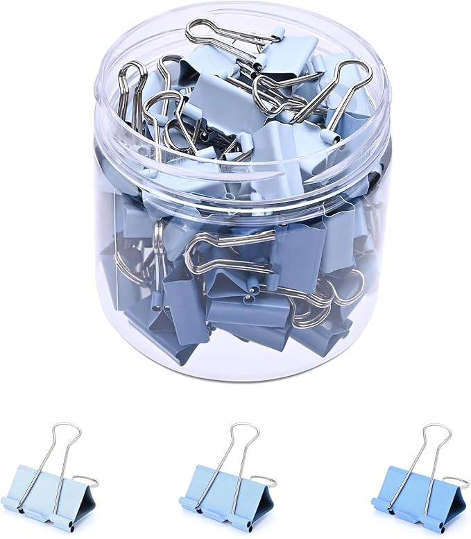 Temiary Aesthetic Binder Clips, Binding Paperwork Clamps by Temiary