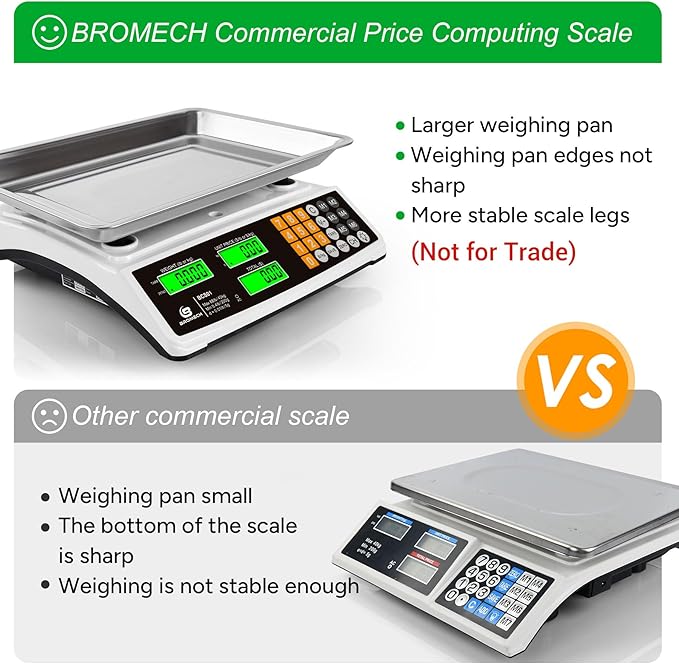 Price Computing Scale 88lb/40kg Commercial Food Scale - Image 2