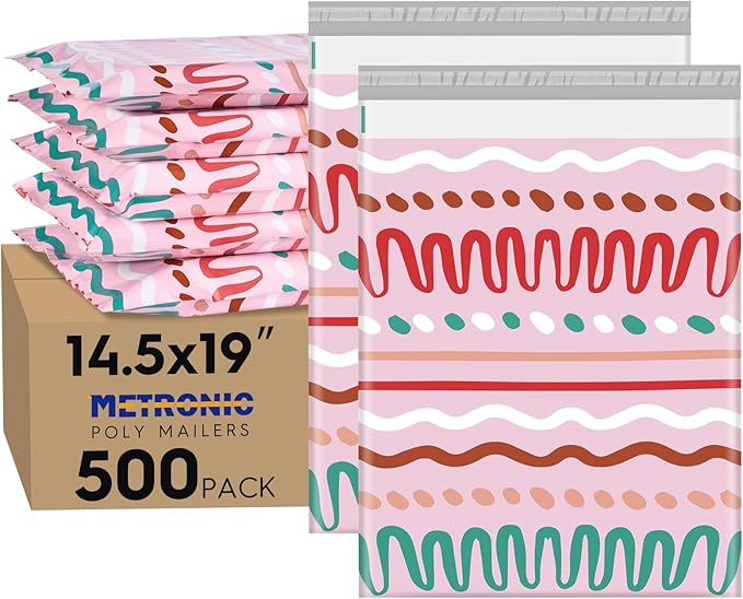 Metronic Poly Mailers 14.5x19 Inch 500pc Shipping Bags by METRONIC