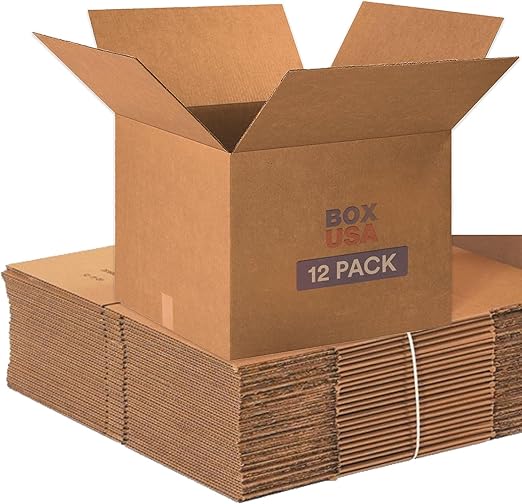 BOX USA Moving Boxes Large 20"L x 20"W x 15"H 12-Pack by BOXUSA