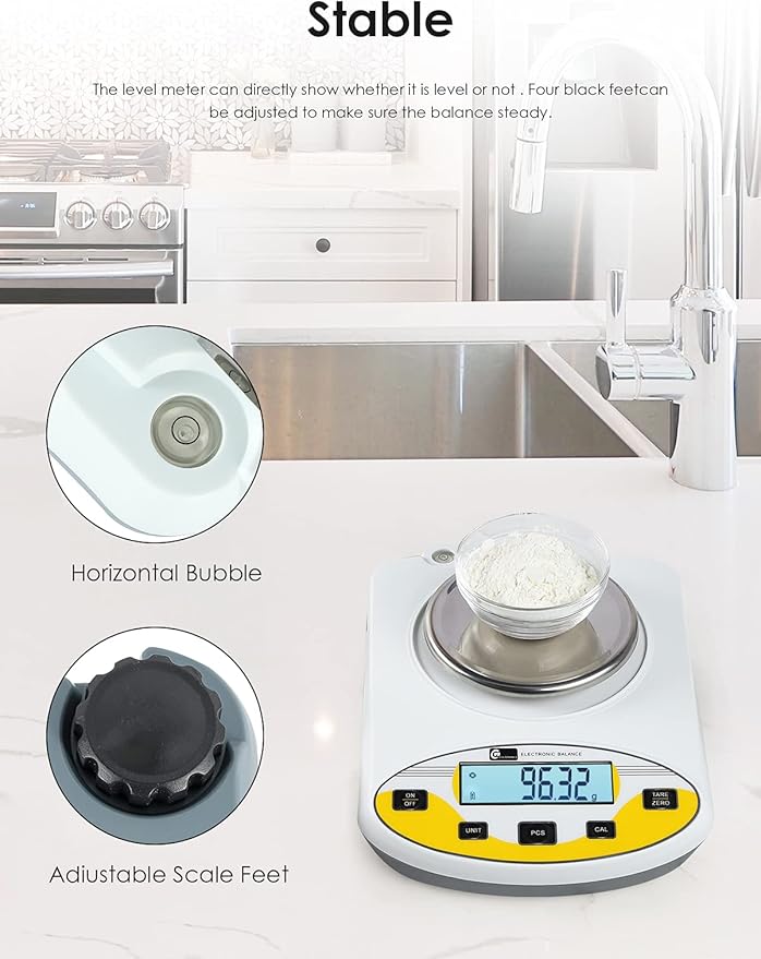 CGOLDENWALL Precision Lab Scale 500gX0.01g Analytical Electronic Balance - Image 7