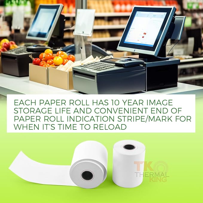 2 1/4" x 85' Thermal Paper, POS Receipt Paper - Image 9