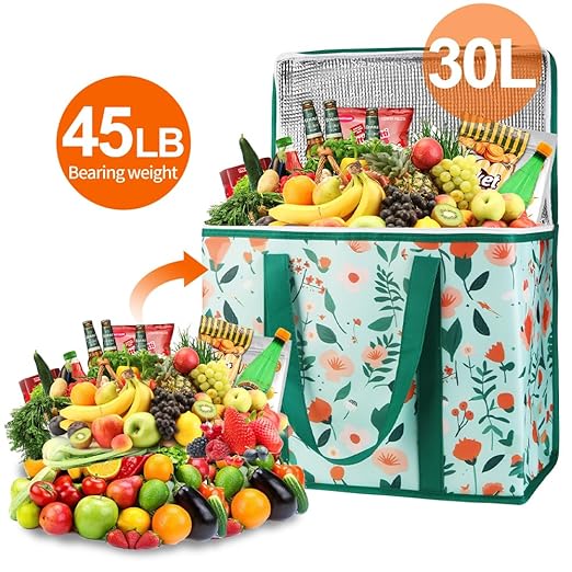 Bodaon 4-Pack Cooler Insulated Food Delivery Bag, X-Large Bags - Image 4
