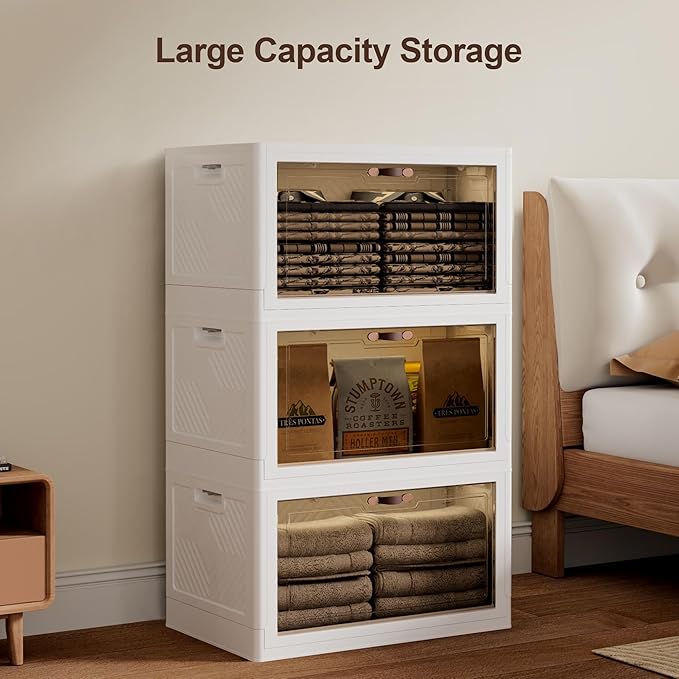 JOYMOOP Folding Storage Bins Organizer, 148.8 Quart Collapsible Storage Boxes - Image 9