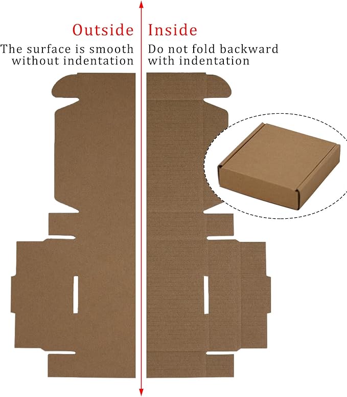 50 Pack 4x4x1 Inches Small Shipping Boxes, Moving Mailing Packing Box - Image 4