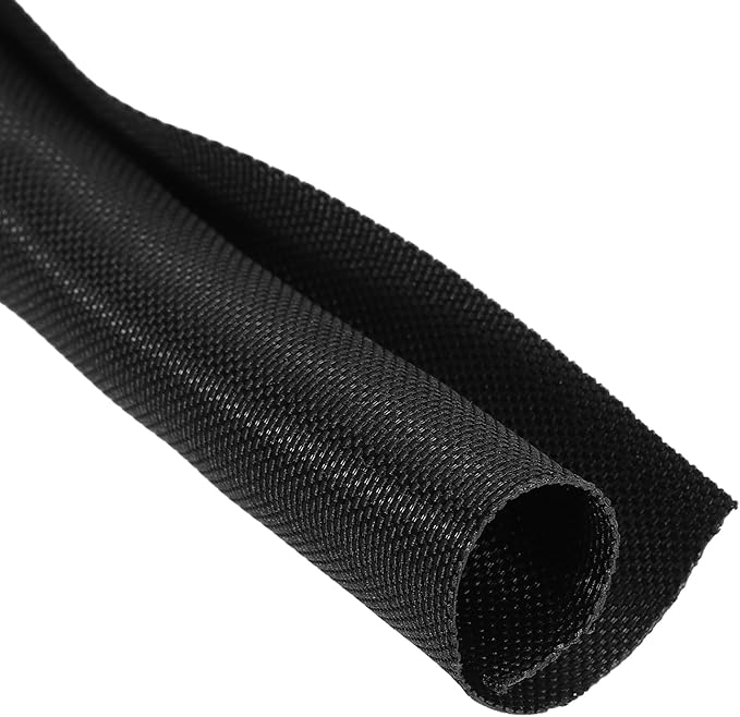 MECCANIXITY 4/5 Inch ID Split Loom Tubing 19.5ft Polyester Cord Protector Wire by MECCANIXITY
