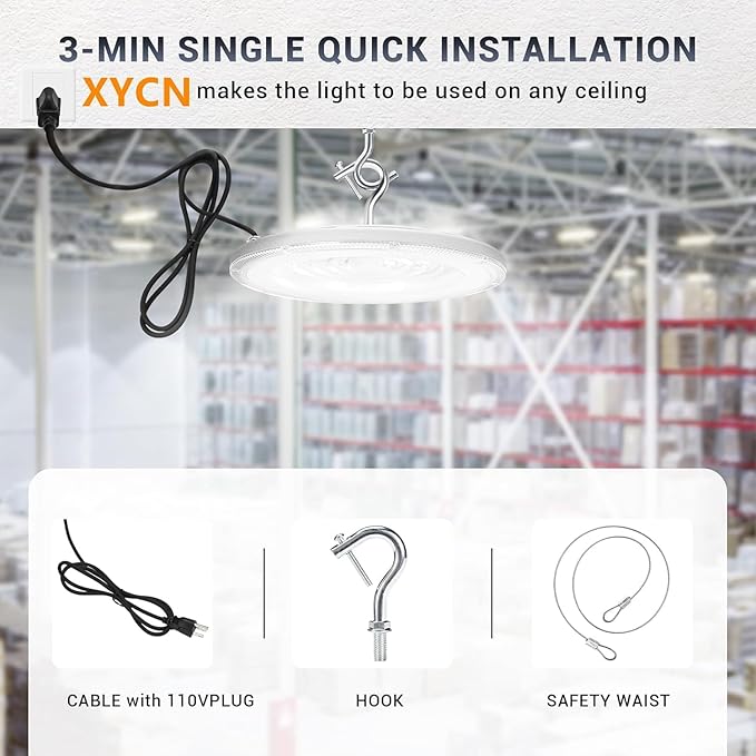 15 Pack 250W UFO Led High Bay Light, 5000K Daylight Commercial Bay Lighting - Image 2