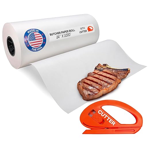 White Butcher Paper 24" x 12000" by IDLPackaging