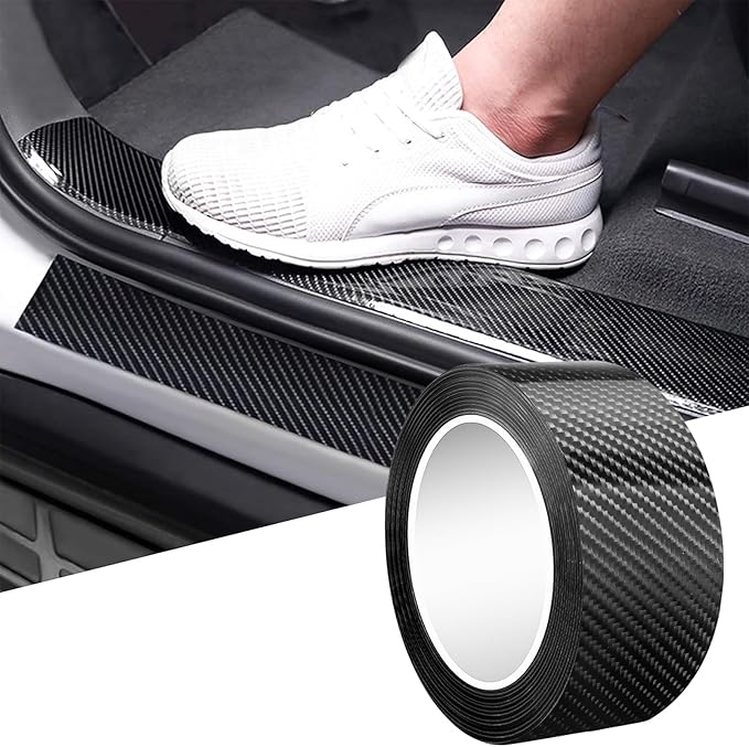 DGSL Car Door Edge Guards Door Sill Protector, 0.8In x 19.7Ft 5D Carbon Fiber by DGSL