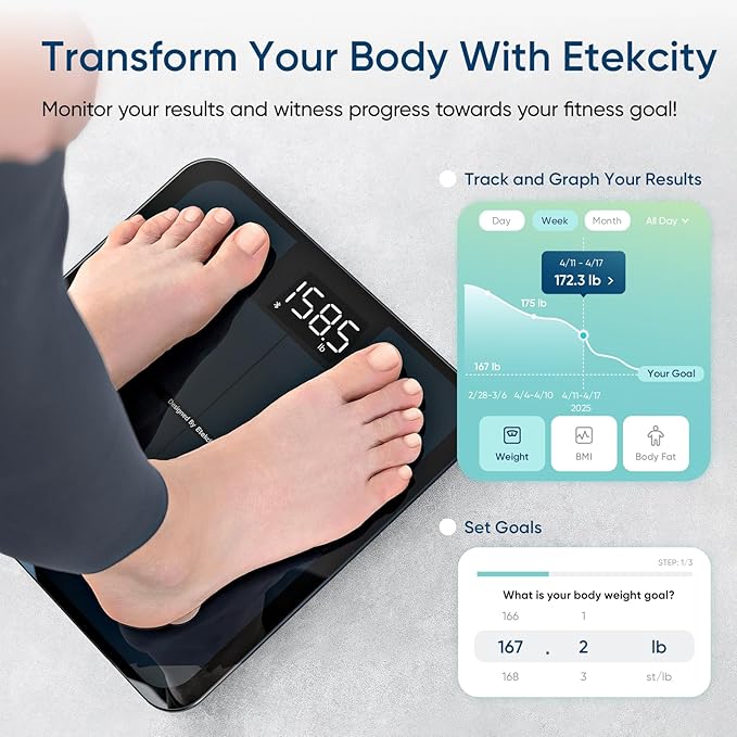 Etekcity Smart Scale for Body Weight, FSA&HSA Eligible, Bathroom Digital - Image 4