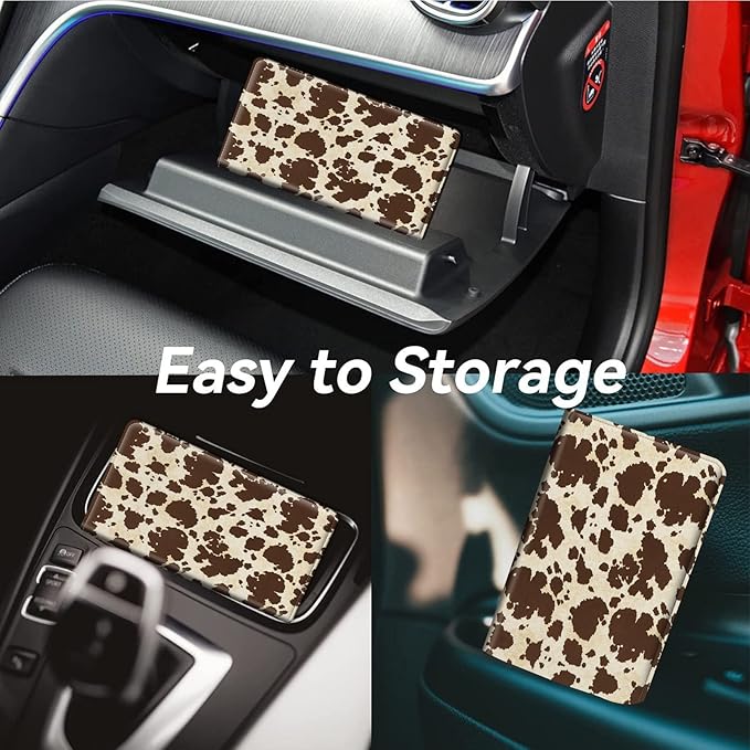 Car Registration and Insurance Card Holder, Leather Vehicle Card Document Glove - Image 4