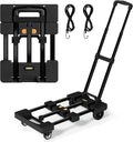 Folding Hand Truck 500 LB, Portable Heavy Duty Dolly Cart by TROOZY