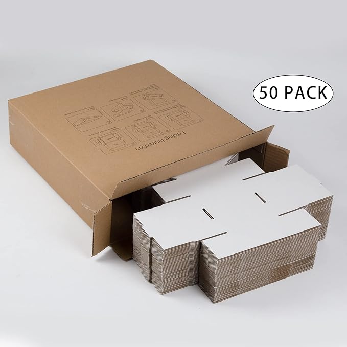 50 Pack 4x4x2 Inches Small Shipping Boxes, Moving Mailing Packing Box - Image 6