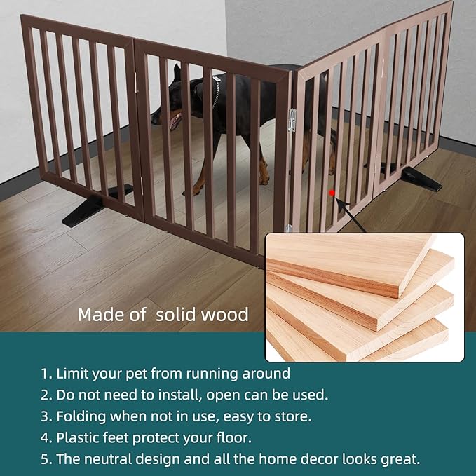 ZJSF Freestanding Indoor Dog Gate - Image 6