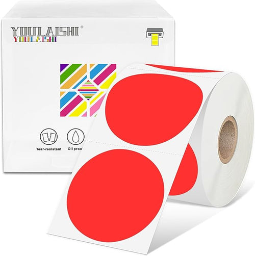2 inch Dot Stickers Labels Circle Garage Sale Sticker 750Pcs Round Thermal by YOULAISHI