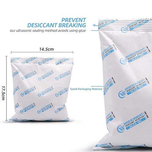 120 Packs 500 Gram Food Safe Silica Gel Desiccant Packets, Premium White Silica - Image 2