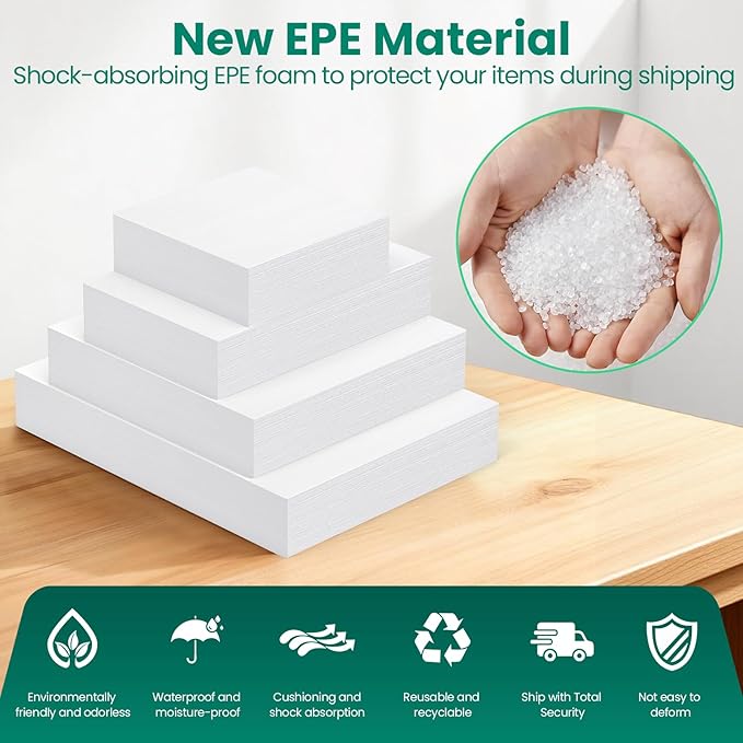 560 pcs Moving Packaging Supplies, 280 Cushioning Foam Pouches and Sheets - Image 5