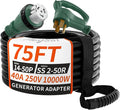 40 Amp Generator Cord, 75FT 40 Amp RV Extension Cord by PlugSaf