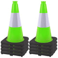 OrangeStar 18" Heavy Duty Traffic Cones 8-Pack Green Safety Cones by OrangeStar