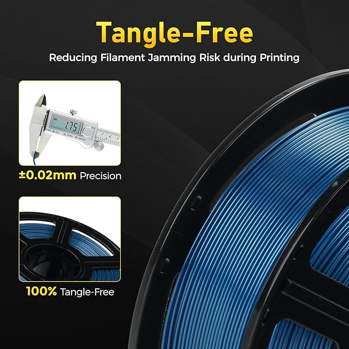 FLASHFORGE Rapid PETG Filament 1.75mm Metallic Blue, Max 600mm/s High Speed - Image 5
